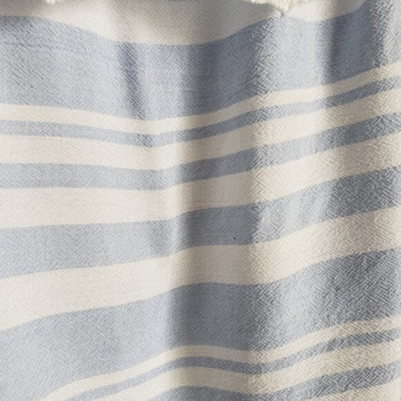 American Eagle western eyelet striped blue and white top size xs - Picture 10 of 11